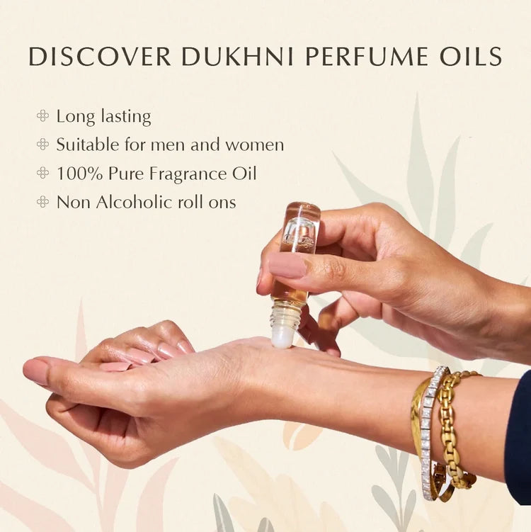 Dukhni Floral Attar Oil Set | Assorted Arabic roll on oils
