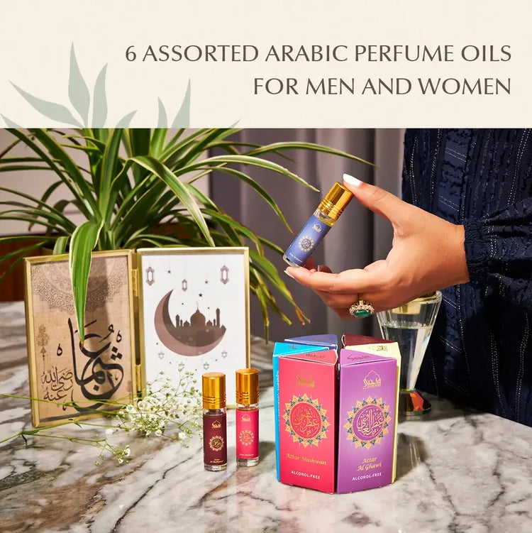 Dukhni Yemeni Attar Oil Set | Assorted Arabic roll on oils