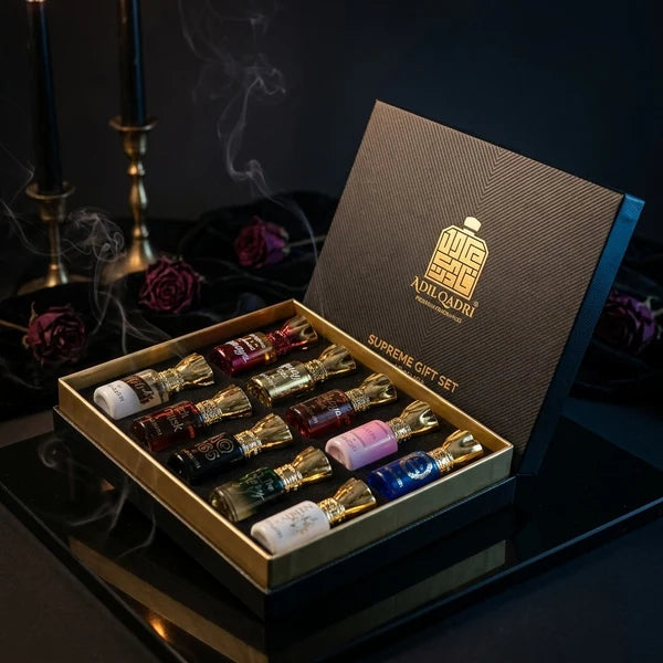 Adilqadri Supreme Luxury Attar Perfume Gift Set (10 × 5.5Ml)